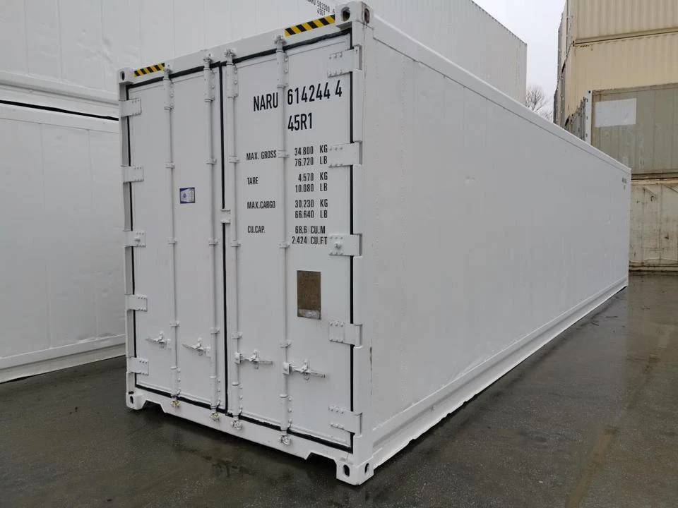 Contenedor refrigerado 40 pies HC nuevo 76,4 m³ temperatura controlada.