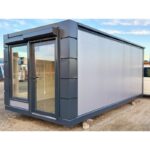 Contenedor Pabellon Comercial 3×6 Open Space Persianas Exteriores