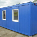 Contenedor Oficina 20 Pies - Módulo Portable con Grandes Ventanales