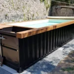Piscina Contenedor 20 Pies Oasis Urbano con Tarima y Cubierta Automática