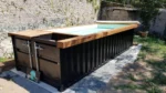 Piscina Contenedor 20 Pies Oasis Urbano con Tarima y Cubierta Automática