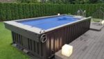 Piscina Contenedor 20 Pies - Profundidad Variable 1,5-3,9m con Puerta Seguridad