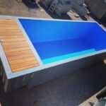 Piscina Contenedor 20 Pies con Forro Reforzado - Liner Azul