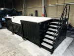 Piscina Contenedor 6m Negro Acero CORTEN - con Bomba de Calor y Robot