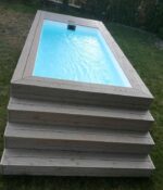 Piscina Contenedor Madera 5m - Cuba Fibra de Vidrio con Escalera Integrada - Imagen 4