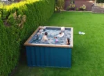 Piscina Spa Contenedor Comfort 3x2,5m - Jacuzzi con Terraza WPC