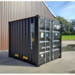 Contenedor 10 pies Negro – Compacto, Acero Corten, 15,6 m³, Suelo Marino 28 mm