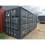 Contenedor 20 pies DV Open Side One Way – Negro, Refuerzos Techo, Protección Antirrobo, Superficie 14,79 m²