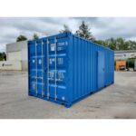 Contenedor 20 pies Open Side Nuevo – Acero Corten + Inox, Suelo Aluminio, Puerta Lateral